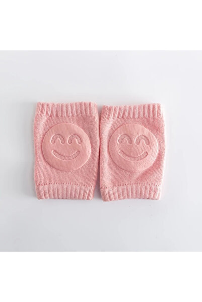 Genel Markalar Smiley Desenli Yumuşak Dayanıklı Emekleme Dizliği 0-1 Yaş Bebekler için Diz Koruyucu Set (1 Çift)