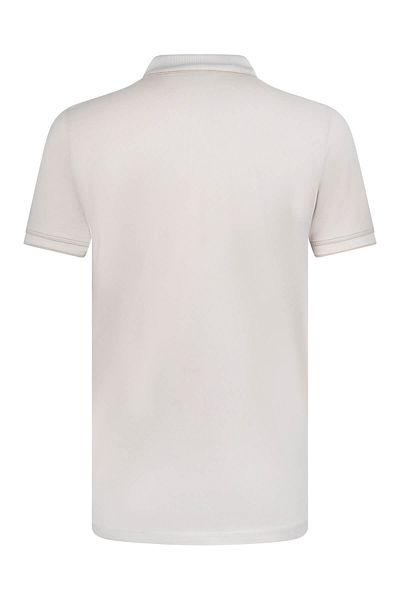Hatemoğlu Μπλουζάκι Ecru Regular Fit 100% βαμβακερό γιακά πόλο