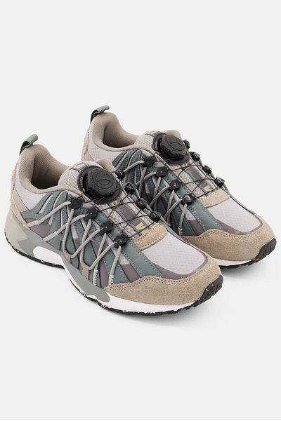 Puma Kids Boy Prevail Disc Leather Sports Shoes, Grey Combo