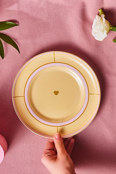 Karaca Talya Pasta Plate 20 cm Yellow