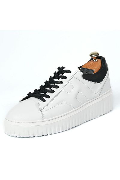 TETRİ Men's White Sneakers - Dantes Model, Genuine Leather, Handmade