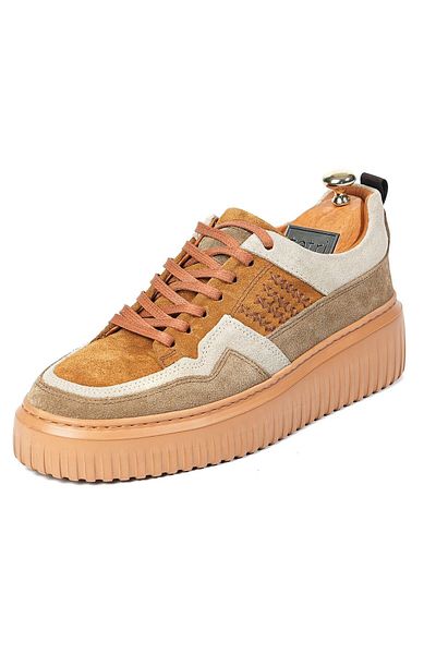 TETRİ Richard Model Men's Cinnamon Sneaker - Genuine Leather Handmade