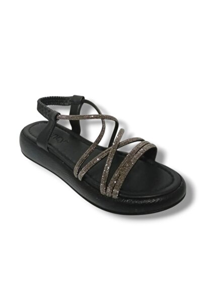 Fancy 51-25 Antomic Stone Wedge Heel Women's Sandals