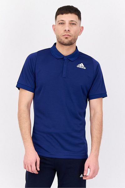 adidas Men Sportswear Fit Short Sleeves Tennis Polo Shirt, Blue