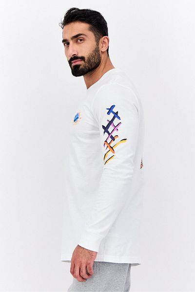 adidas Men Sportswear Fit Printed Outdoor T-shirt, White