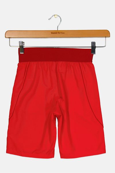 adidas Kids Boy Brand Logo Training Shorts, Red