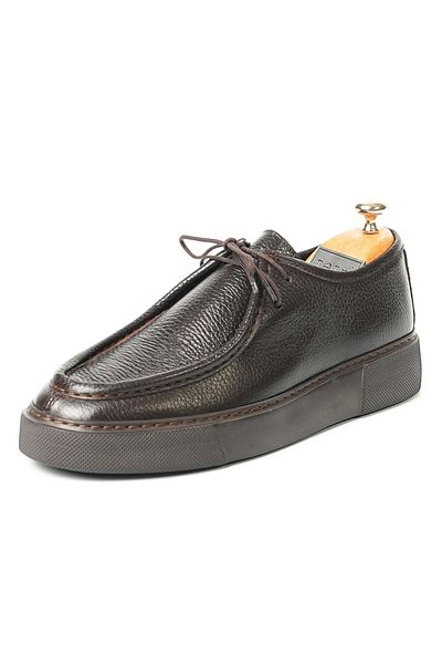 TETRİ Pantofi casual maro pentru bărbați, model Alviso Longo, din piele naturală