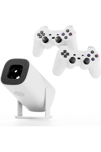 Vidvie Game Projector 2 in 1 Professional Chip, Portable Projector With Wireless Controller Gamepad
