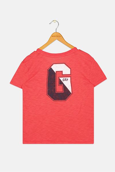 GAP Kids Boy Brand Logo Short Sleeve T-shirt, Red