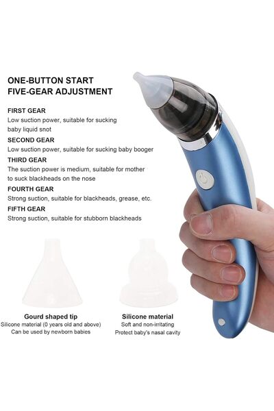 Saharaz Nasal Aspirator,Nostril Cleaner Unique Mucus Removal for Baby Safe Cleaning,Use for 360 Degree Clean