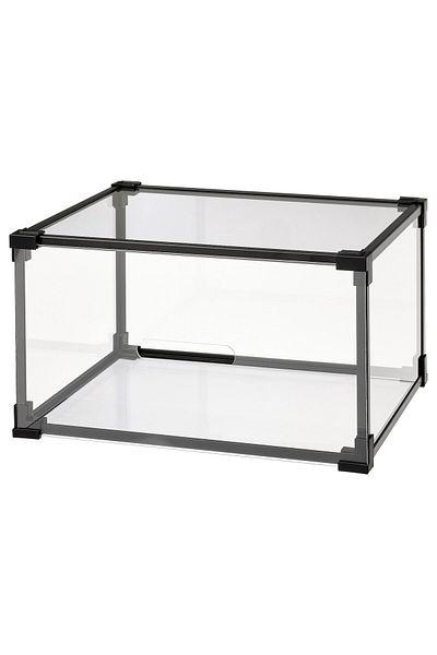 IKEA SKUFFEN Shoe box, transparent, 36 x 29 x 21 cm