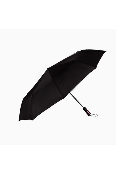 Biggdesign Moods Up Premium Wooden Handle Black Fully Automatic Umbrella