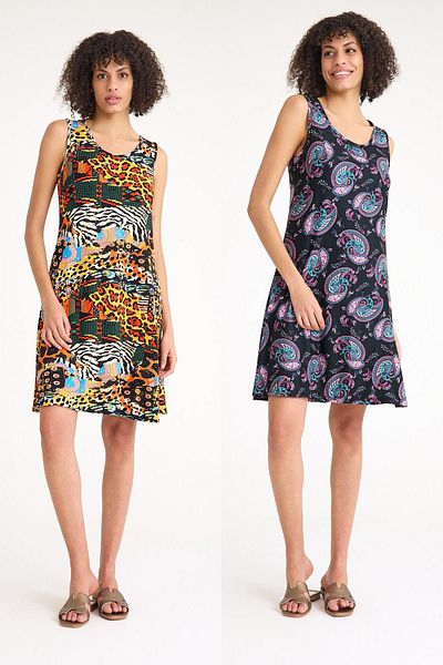 COTENCONCEPT 2 τμχ Flowy άνετο φόρεμα με χοντρές τιράντες casual