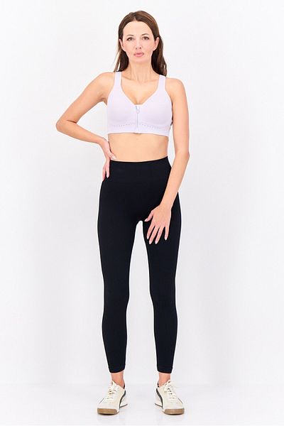 adidas Women Solid Padded Sports Bra, Purple