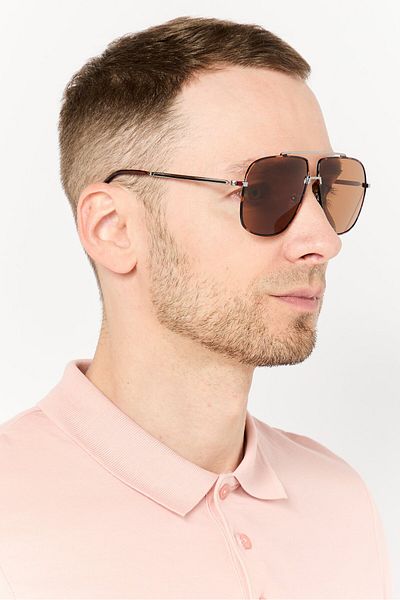 Guess Men Gf0239 Square Sunglasses, Browm