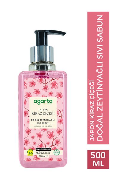Agarta Natural 500 ml Japanese Cherry Blossom Liquid Soap