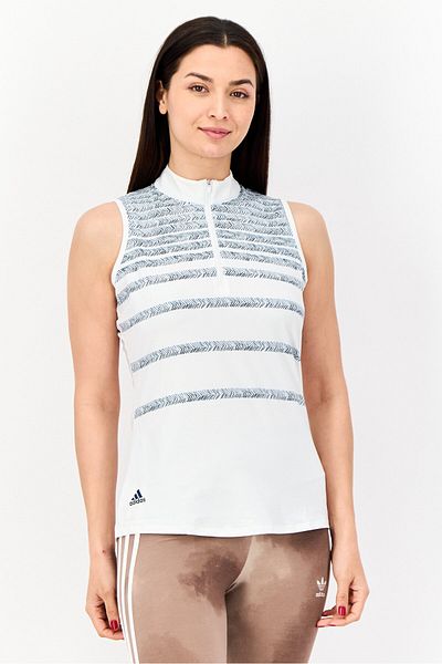 adidas Women Sportswear Fit Sleeveless Golf Top, White