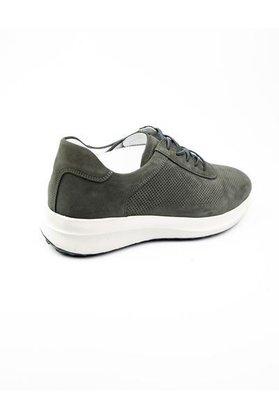 Nobel 5002 Сірий нубук шкіряні чоловічі повсякденні черевики