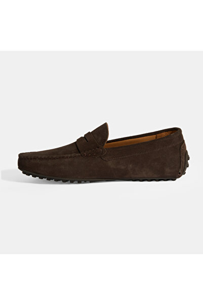 Desa Men's Brown Slip-On Suede Loafer