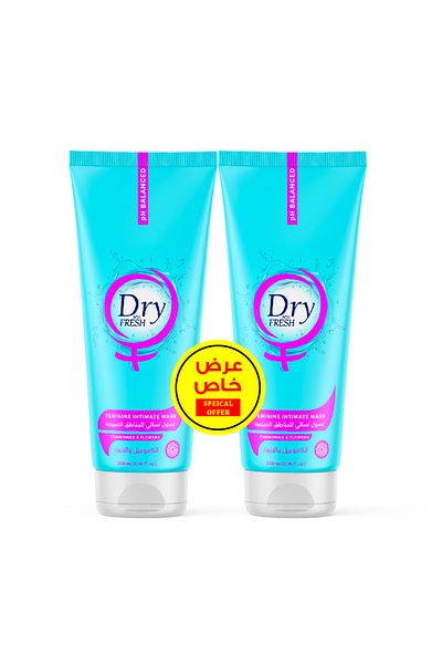 DRY Dry Fresh Intimate Wash Gel - Chamomile & Floral - 200ml, 2 Pack, Special Offer