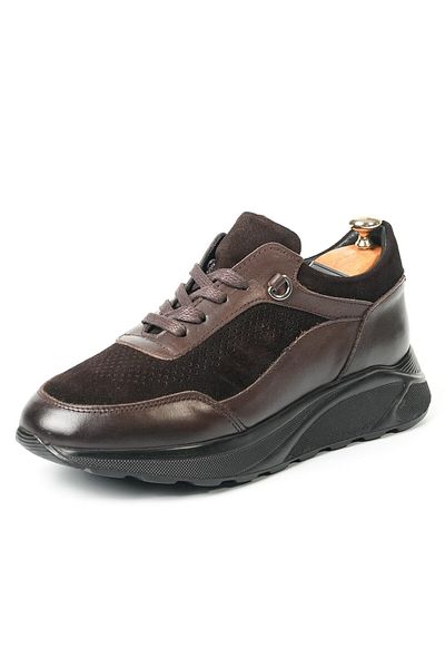 TETRİ Petit Model Genuine Leather Men's Brown Sneakers