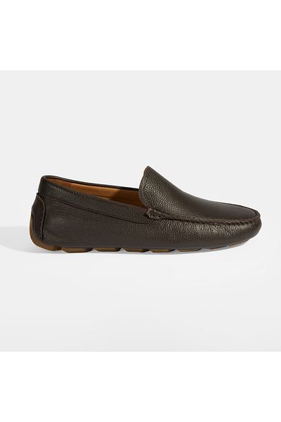 Desa Men's Brown Slip-On Leather Loafer