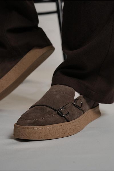 TETRİ Maro Model Genuine Mink Leather Handmade Men's Loafer