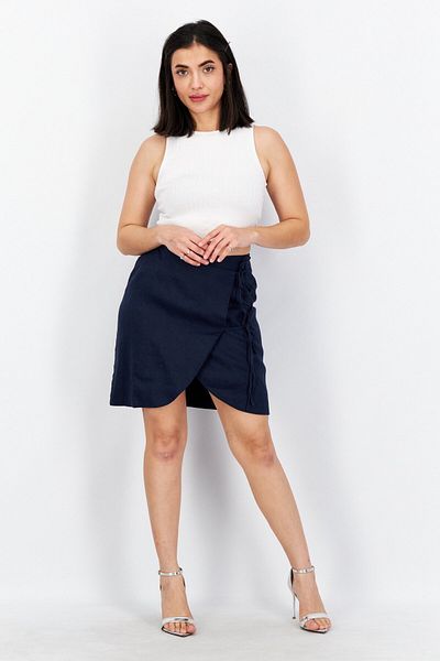 NA-KD Women Pull On Plain Mini Skirts, Navy