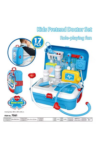 Choice 17pcs Kids Pretend Doctor Set Portable Backpack Medical Kit Doctor Toys Classic Role Play Game To...