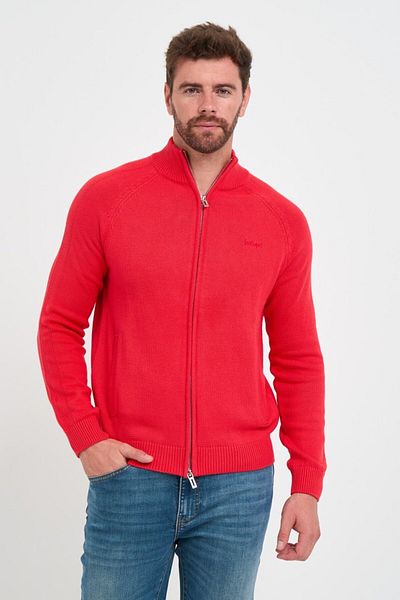 Lee Cooper Pulover barbat de culoare uniforma cu fermoar