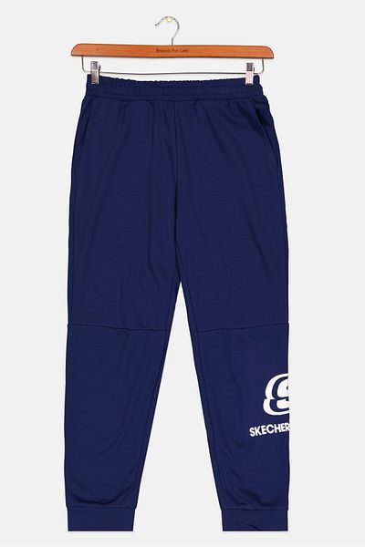 SKECHERS Kids Boy Sportswear Fit Brand Logo Sweatpants, Blue
