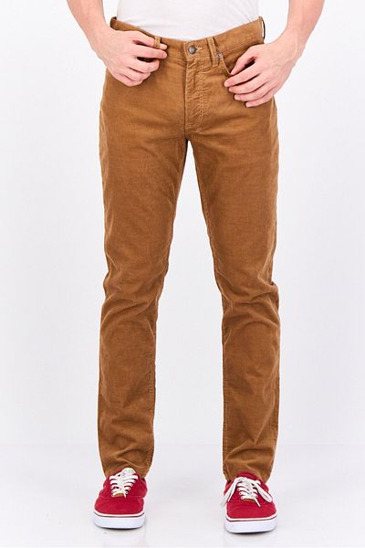 Gant Men Hayes Mid Rise Corduroy Pants, Brown