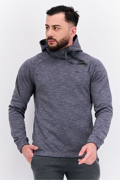 adidas Men Sportswear Fit Long Sleeve Outdoor Sweatshirt, Grey