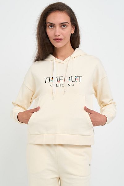 Timeout Hanorac dama cu gluga si imprimeu logo