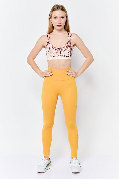 adidas Women Tight Fit Training Leggings, Mustard