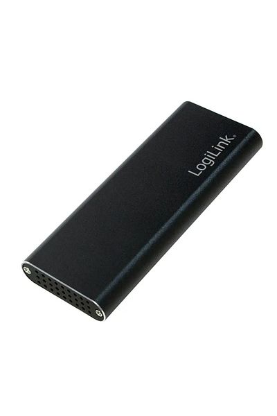 LogiLink External rack for M.2 SSD, Logilink, M.2 interface, PC interface: USB 3.2, black, aluminum, UA0314