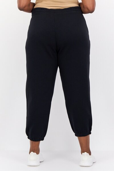 Nike بنطال رياضي خارجي للنساء بمقاسات كبيرة، أسود