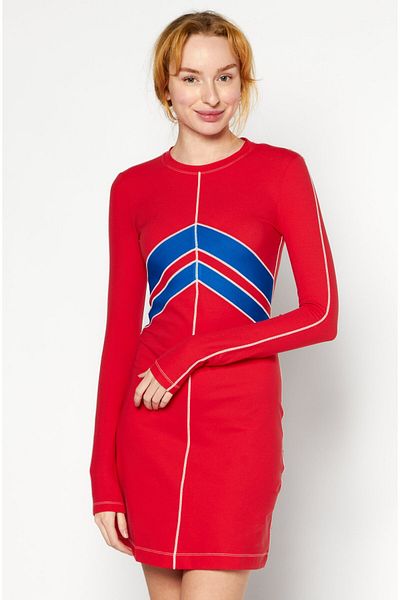 Diesel Women Textured Mini Dress, Red Combo