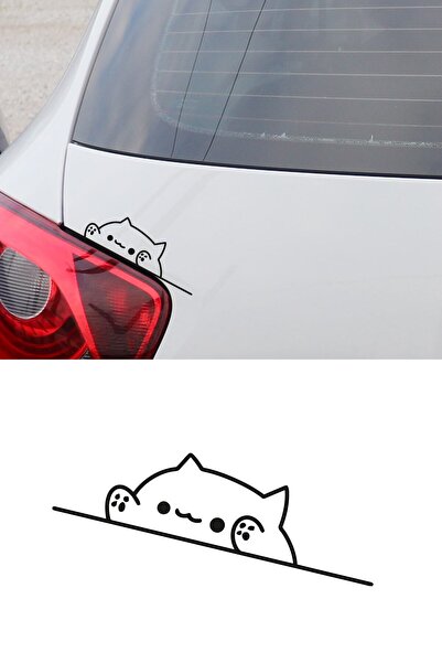 New Jargon Oyunsever Kedi Sticker Araba Oto Motor Laptop Bilgisayar 6 cm Etik...