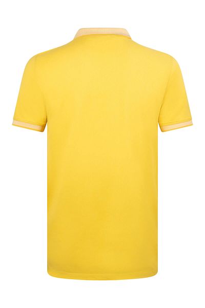 Hatemoğlu Κίτρινο T-Shirt με κανονική εφαρμογή 100% βαμβακερό γιακά πόλο