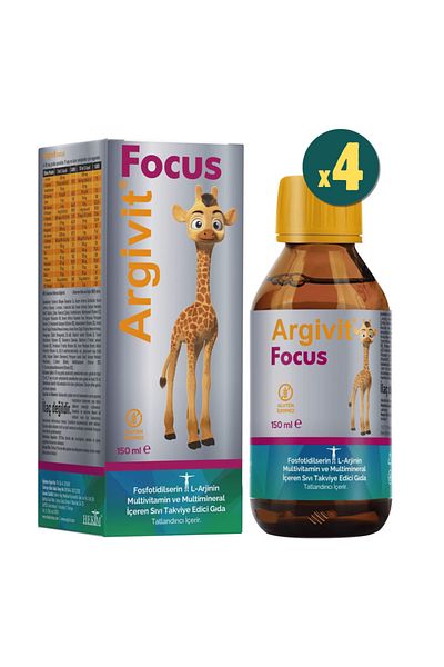 AKSU Argi-Vit Focus Syrup 150 ml 4 Pieces