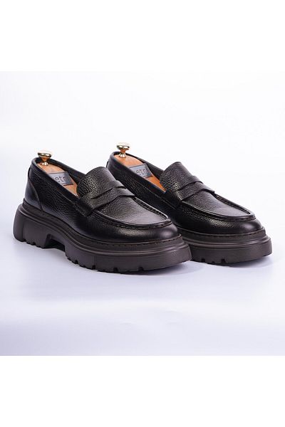 TETRİ Ramonelli Model Genuine Leather Handmade Men's Brown Casual Shoes