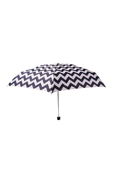 Biggdesign Moods Up Black And White Zigzag Mini Umbrella