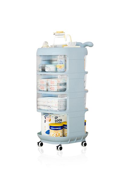 Yeya Multifunctional Storage Shelves, Trolley Organisers With Movable Wheels forSave Space