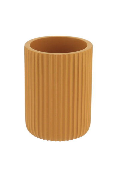 Tendance كوب حمام دائري الشكل من البولي راتنج المخطط