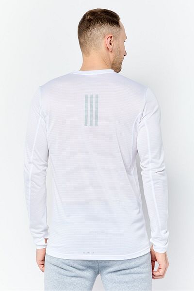adidas Men Regular Fit Long Sleeve Running Jersey, White