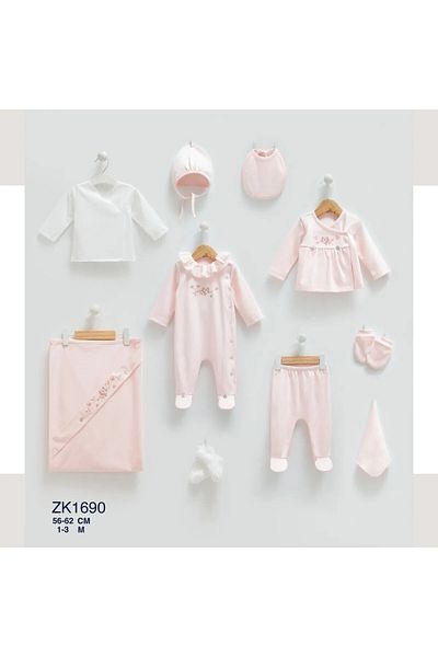 Caramell Hospital Release 10 New Models 2025 (Canvas) Kanviçe Pattern Salmon and Ecru Colored // 1690