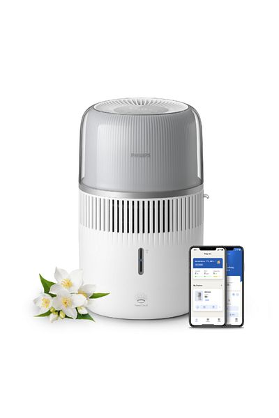 Philips 5000 Series Compact and Powerful Smart Air Humidifier White and Silver