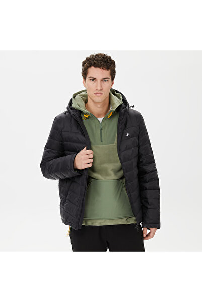 Nautica Erkek Siyah Standart Fit Mont