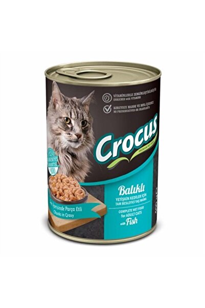 Crocus YETİŞKİN KEDİ BALIKLI YAŞ MAMA 400G Skt:09/2026
